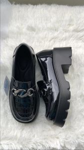 99.9 Retro High-heeled Black Leather Shoes (MaryJane) Platform Design for Women (LL-5061/LL-5062/LL-5063/LL-5065/LL-5066)