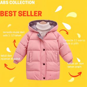JAKET ANAK PEREMPUAN/LAKI" 1-12 WINTER/GELEMBUNG HANGAT KOREA STYLE