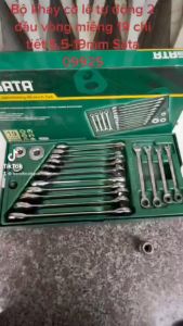 Bộ khay cờ lê tự động 2 đầu vòng miệng 19 chi tiết 5.5-19mm Sata 09925