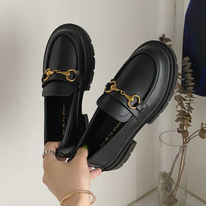 Womens Thick Heel Loafers Spring Autumn 2024 New Style Japanese JK Mary Jane Single Shoes College British Style Small Leather Shoes