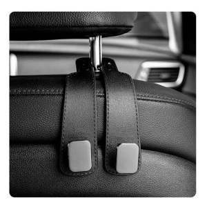 ที่แขวนของหลังเบาะรถยนต์ ที่ห้อยของ ตะขอหนังสำหรับแขวนในรถยนต์ยนต์