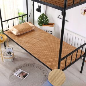 เสื่อพับน้ำแข็ง ผ้าไหม สองด้าน 12 ม คนเดียว นักเรียน เสื่อหญ้าหอพักฤดูร้อน ฤดูหนาว ความอบอุ่น หลากหลาย การใช้งาน