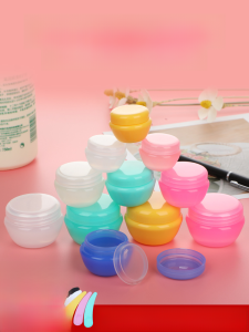 10 PCs Facial Cream Travel Bottle Ointment Box Cosmetic Samples with Lid Transparent Lotion Travel Portable Small Bottle