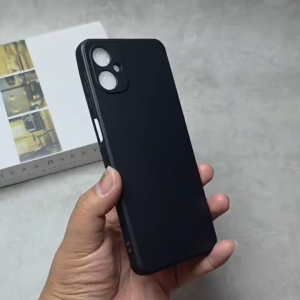 Case Samsung A06 4G / Samsung A06 5G Premium Soft Case Black Matte Ultra Slim Casing Liquid Silicon