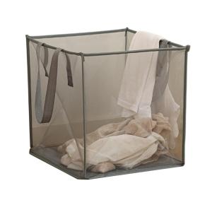 Square Dirty Clothes Basket Foldable Durable Breathable Large Capacity Mesh Storage Bag Simple Bathroom Laundry Basket