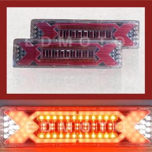 1 Pasang Stoplamp Variasi XX Lampu Rem Belakang Running Truk 24 Volt