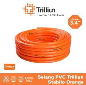 Selang Air Stabillo 3/4" Inch Trilliun Roll 50 Meter PVC Flexible Terang
