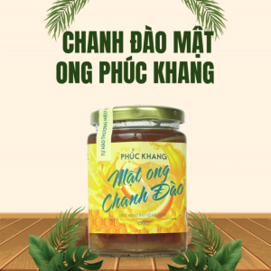 Chanh Đào Mật Ong Nguyên Chất Phúc Khang 350g – Giảm Ho Giảm Đau Rát Họng Tăng Đề Kháng Tự Nhiên Làm Đẹp Da  Thanh Lọc Cơ Thể