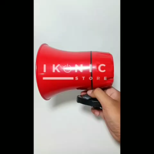 IKONIC Megaphone Bluetooth Speaker Aki Jualan keliling Sudah termasuk Kabel F 518