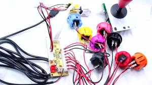 Copy SANWA Game Machine Arcade Console DIY Kit 8 Way Joystick Push Buttons For PC Raspberry Pi Zero Delay USB Board Controller
