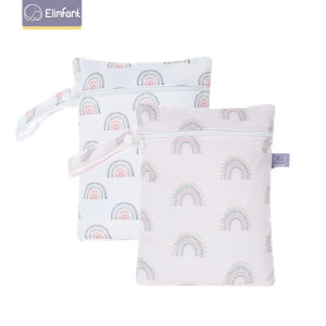 Elinfant Wet Dry Bag Mini Baby Nappy Bag 18*25cm Waterproof Reusable Washable Diaper Bag