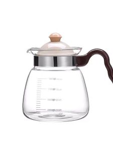 ของแท้ Ya Feng กาน้ําชาไฟตรงความจุขนาดใหญ่กาน้ําชาแก้วทนอุณหภูมิสูงสําหรับน้ําเย็นและน้ําเดือดเหมาะสําหรับเตา