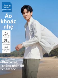 Jeanswest | Áo Khoác Nam Mới Hè Màu Xám Chất Liệu Nhẹ Có Cổ Đứng