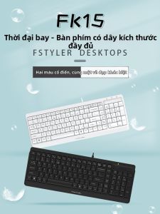 A4TECH | Bàn Phím Màng Có Dây cho Máy Tính Xách Tay Làm Việc Tại Nhà