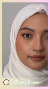 [LADYNAYOAN APPROVED] BUY 1 FREE 5 ITEM Accent Brown Monthly Softlens Warna Korea Premium