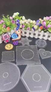 7 Types Selection 2.6mm Perler Beads Template Pegboard for Hama Beads Tool Toy Educational Puzzle Beadbond Crafts DIY Stencils