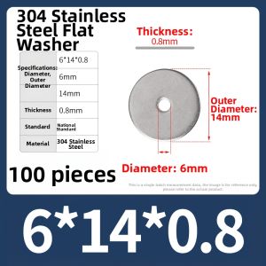 BAIRUITE | Extra Large & Thin Stainless Steel Washers