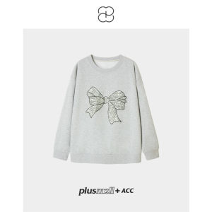 Spring Comfortable Hoodie Bowtie Embroidery