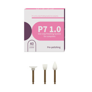 40pcs Dental Composite Resin Polishers One-step Finishing System Low-speed Polishing Cups Points Discs RA Shank