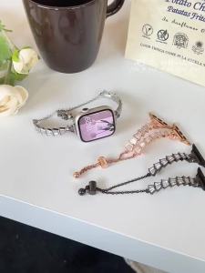Luxury Jewels Strap Compatible for Apple Watch 46mm 49mm 45mm 44mm 40mm 41mm 42mm 38mm iWatch Series UItra 11 10 9 8 7 6 5 4 3 SE 2 1
