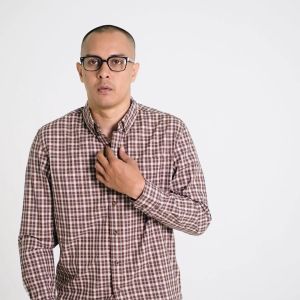 M.Gee Kemeja Lengan Panjang Pria Mgee Original Texas C033 Brown