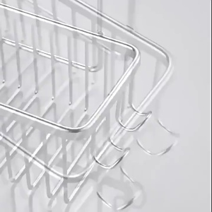 [SG Stock]Bathroom Shower Rack/Shower Mixer TapHanging Basket/No DrillAluminium/Shampoo Storage Shelf Bath Organizer