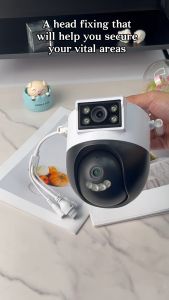 ✨Beli 1 Gratis 1✨CCTV Camera V380 Pro Kamera CCTV Lensa Ganda 360° Luar Ruangan IP66 Tahan Air Terhubung ke Wifi 1080P HD Kontrol Kamera cctv sambung hp jarak jauh