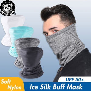 Musion Sun Protection SPF 50 Cycling Bandana Head Scarf Ice Silk Buff Mask Quick Dry Face Scarf Men Penutup Muka Rider Motor Topeng Muka for Motorcycle