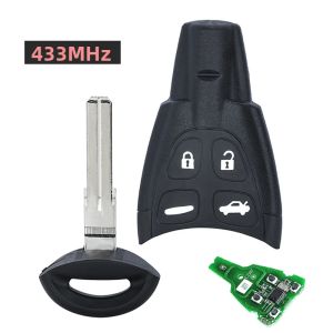 Chìa Khóa Điều Khiển Từ Xa Thông Minh Cho SAAB 93 95 9-3 9-5 2003-2007 KEYSUC LTQSAAM433TX 315MHz 433MHz Với Chip PCF7946AT ID46 Chất Liệu ABS