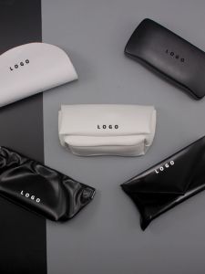 2024 New G&M Luxury Korean Style Sunglasses Case Black Original Model Large Frame Sun Glasses Case Cloud Bag