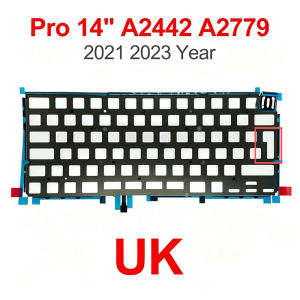 New Laptop UK Keyboard Backlight For MacBook Pro 14" A2918 A2992 A3112 A3401 A3185 Keyboard Backlit Sheet 2023 2024 Year