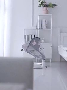 Baby Electric Rocker Bluetooth Remote Control Smart Crib/Mosquito Net Sleeping Bassinet