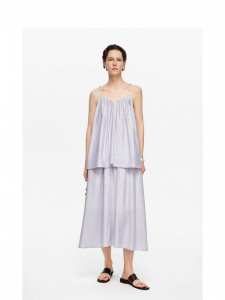 Acetate Blend Colorful Stone Woven Loose Pleated Sleeveless Vest