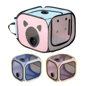 Lovinland hộp sấy thú cưng di động cho mèo chó trung bình nhỏ hộp sấy tóc Chó thoáng khí lưới hai mặt chống thấm nước cho nhanh chóng dễ dàng sấy chải lông thú cưng