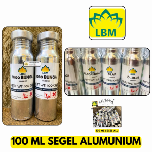 Bibit Parfum 1000 BUNGA Arabian 100 ML SEGEL ALumunium GOLD By LBM Fragrance - PERFUM MURNI - 1000 Bunga LBM Seribu Bunga LBM Philippe Grasse 100gr Segel Pabrik - SERIBU BUNGA LBM BY PHILIPPE GRASSE KEMASAN SEGEL ORI 10