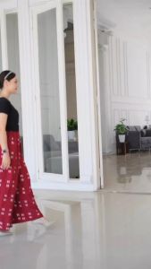 Celana Kulot Rayon Absrak Shibori & Batik Wanita Fashion Modern