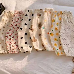 กางเกงขายาวลําลอง แบบบาง ป้องกันยุง ขนาดเล็ก เข้ากับทุกการแต่งกาย แฟชั่นฤดูร้อน สําหรับเด็กผู้ชาย และเด็กผู้หญิง