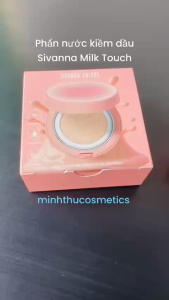 Phấn Nước Sivanna Colors Milk Touch Air Cushion Oil Control 75g HF667 - Kiềm Dầu Lớp Nền Mịn Nhẹ