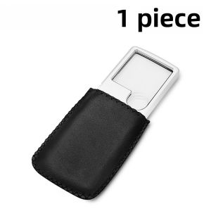 Portable Card Type 20 times Magnifying Glass High Definition Reading Lens Elderly Use LED Light Book Reading Home Use 100 times