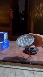 Đèn led trang trí ô tô RUNLAI 12 mắt tròn. Điện 12v và 24v dùng chung