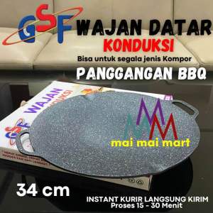 Wajan Konduksi alat Panggangan BBQ Multifungsi Grill Pan anti Lengket GSF 4934 34 cm