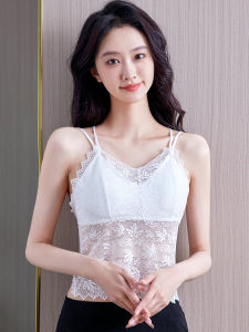 Lace Crop Top Womens Inner Wear Spring Summer Outerwear Beautiful Back Bralette Tank Top Pure Desire Top Short Length Solid Color