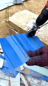 Pemotong plat gerudi elektrik pemotong lembaran logam alat pemotong alat pemotong lembaran Nibbler logam memotong plat Punch gunting