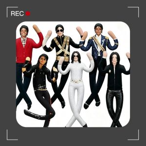 Bandai | Michael Jackson Plush Cosplay Prop Doll Jointed Stuffed Figure Unique Abstract Design for Room Mobile Decoration Ideal Gift