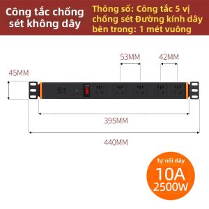 DEMU | Dây Điện Dành Riêng Cho Tủ 5 Cổng 10A
