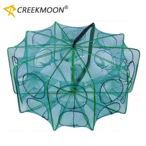 6/8/10/20 Holes Net for Fishing Tackle Folding Cage Crayfish Catcher Casting/Fish Network Crab/Crayfish/Shrimp/Smelt/Eels Traps