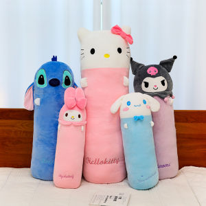 VMQ Sanrio Hello Kitty Kuromi My Melody Plushie Cylindrical Series Plush Doll Cat Long Body Pillow MV