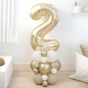 Platinum number 0-9 aluminum balloon set is suitable for decorating the atmosphere of birthdays and anniversaries