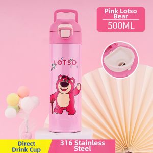 Disney | Kids Stainless Steel Thermos Cup Direct Drinking Straw Drinking