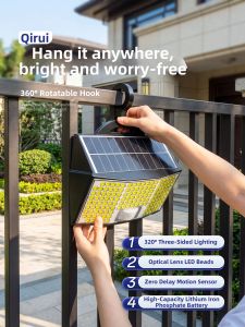 QIR | Solar Outdoor Waterproof Motion Sensor Garden Light
